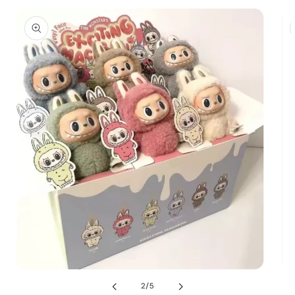 Labubu 100% authentic 💕Exciting Macaron The Monsters Vinyl Face Stuffed Animal - Picture 3 of 8